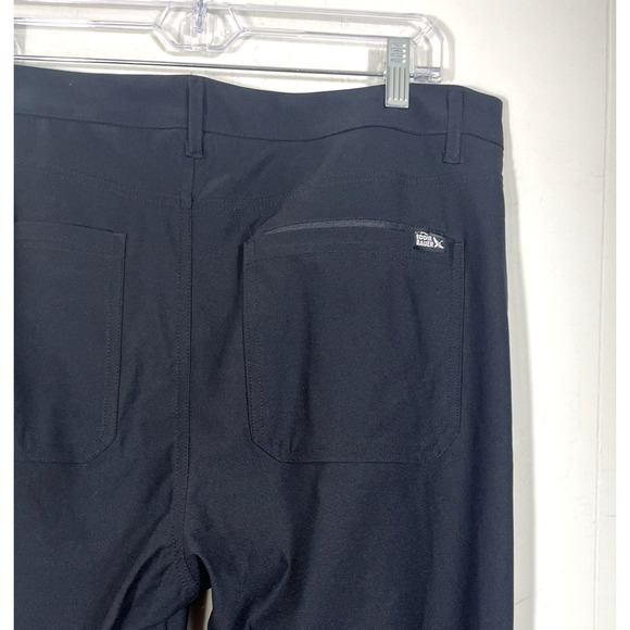 Eddie Bauer Mens Forester Tech Pants 34X32 Black Stretch Wicking Zip Pocket - Picture 6 of 13